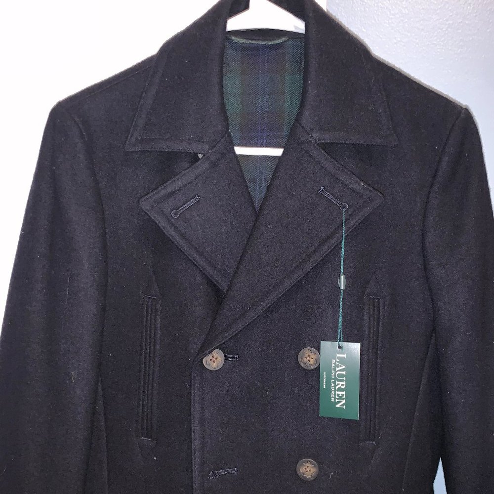 Kids Black Pea Coat